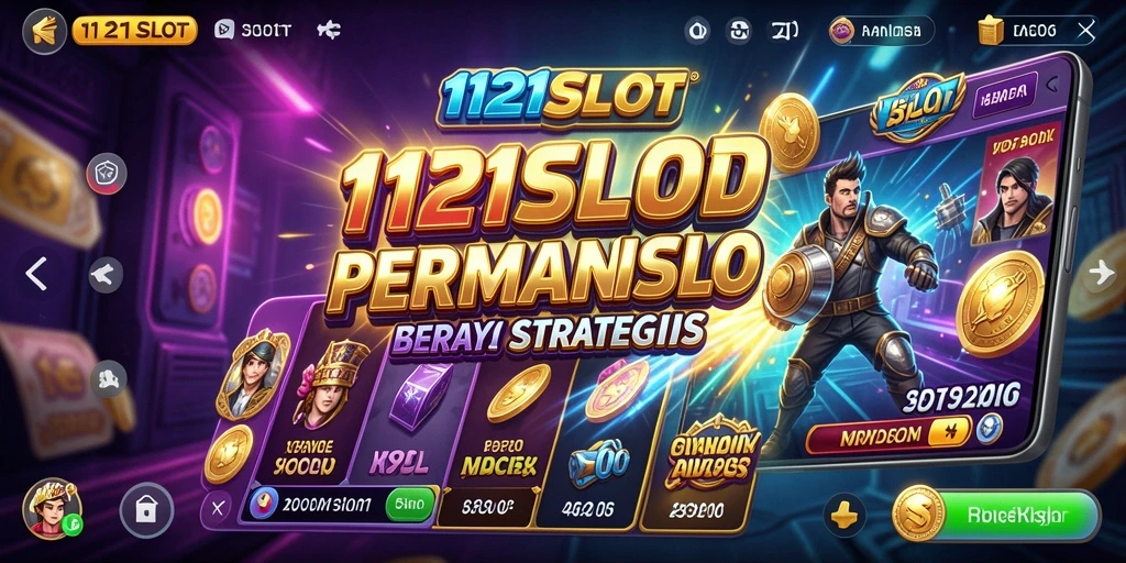 Tampilan mendebarkan dari gameplay <strong>1121SLOT</strong> dengan fitur slot interaktif.