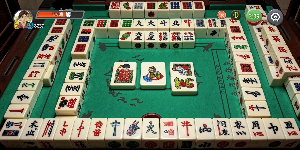 Screenshot gameplay <strong>2739</strong> menampilkan suasana permainan Mahjong yang menarik.