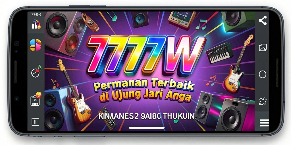 Tampilan gameplay penuh warna dari 7777W yang mendebarkan.
