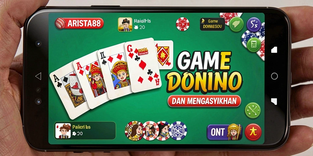 Tampilan gameplay seru ARISTA88 dengan domino yang menarik.