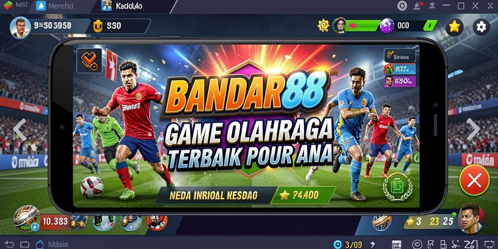 Screenshot gameplay BANDAR88 dengan berbagai mode olahraga yang menarik.