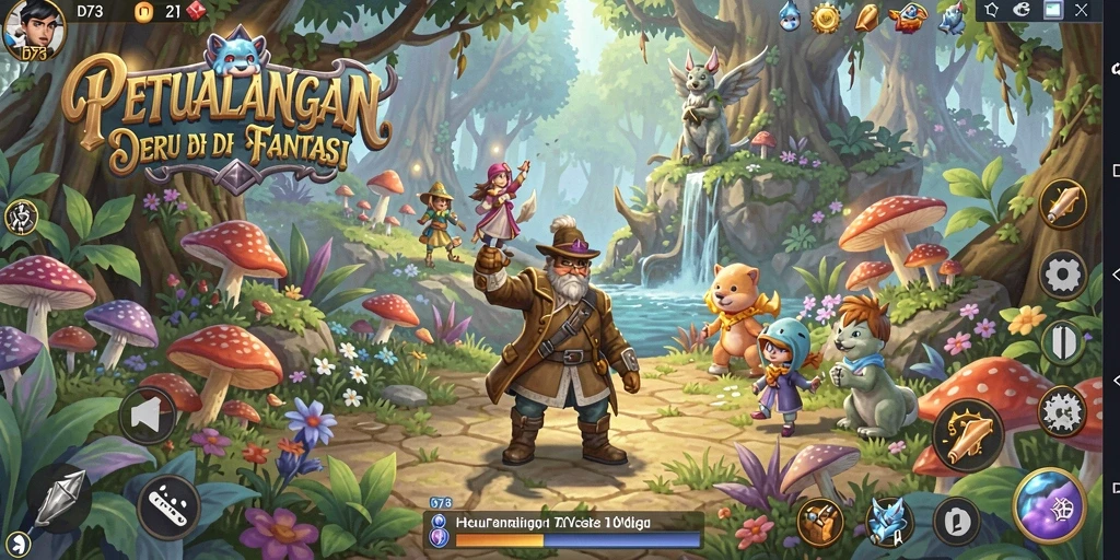 Tangkapan layar D73 menunjukkan gameplay yang imersif dan penuh aksi.