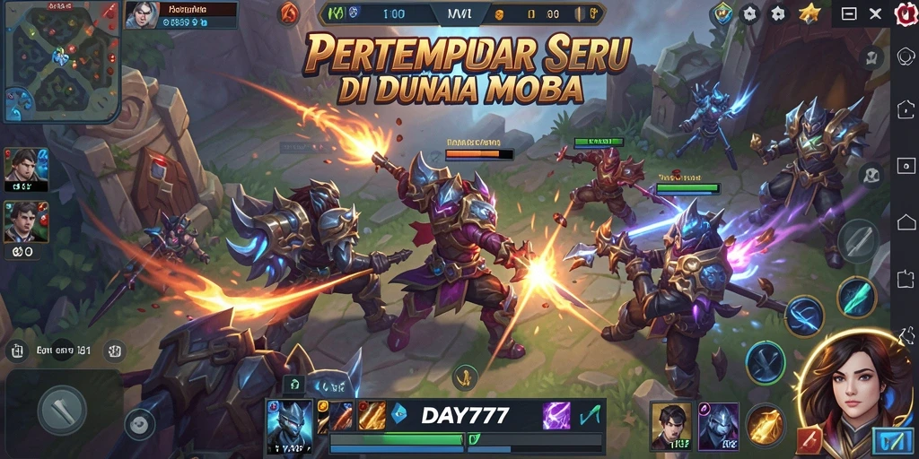 Gameplay seru pertarungan strategis di DAY777.