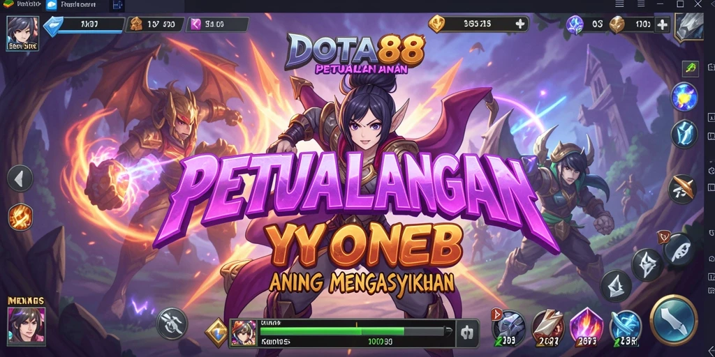 Tampilan gameplay DOTA88 yang menakjubkan dan karakter Anime yang keren.