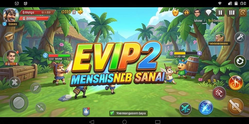 Screenshot EVIP2 menampilkan gameplay santai yang menghibur.