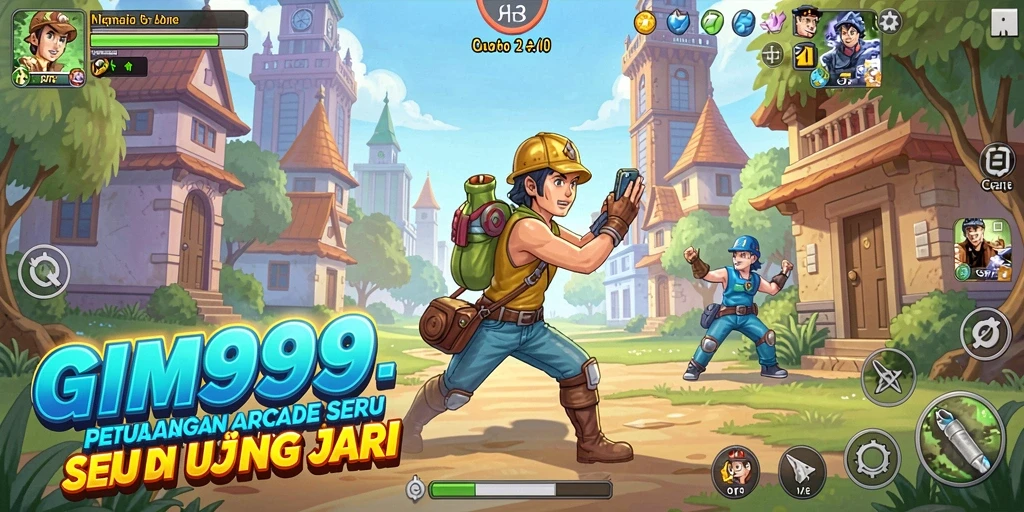 Screenshot utama GIM999 menampilkan gameplay seru dan menarik.