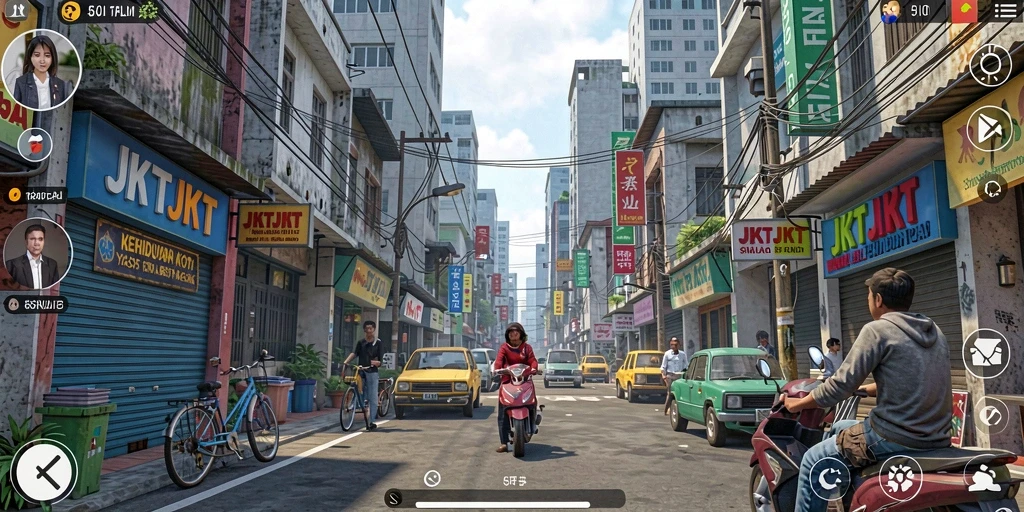 Tampilan gameplay JKTJKT yang menarik dan interaktif.