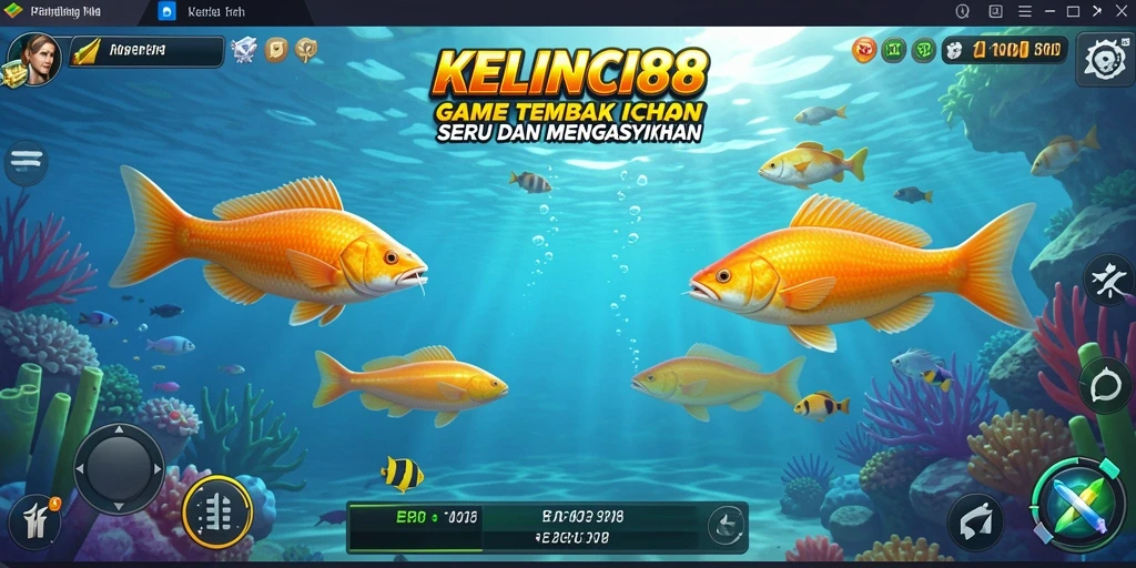 Tampilan gameplay Tembak Ikan yang seru dan menantang.