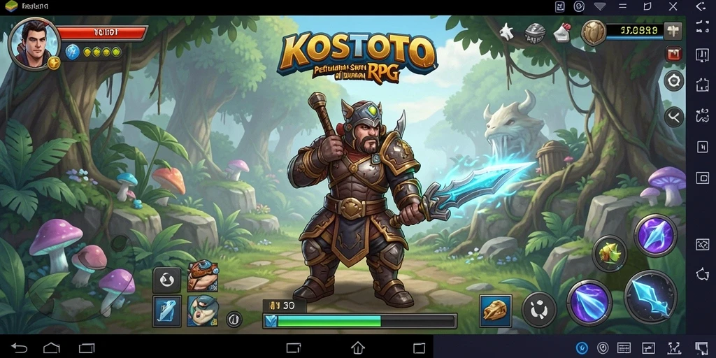 Tampilan gameplay <strong>KOSTOTO</strong> yang menakjubkan dengan aksi pertempuran yang seru.