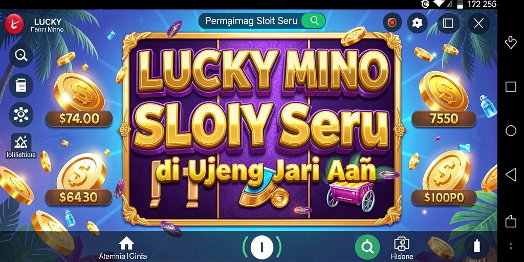 Tampilan gameplay LUCKYMINO yang menarik dan penuh warna.