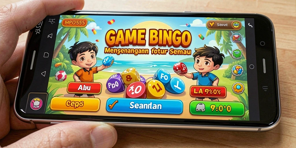 Screenshot gameplay MPO555 dengan suasana Bingo yang seru.