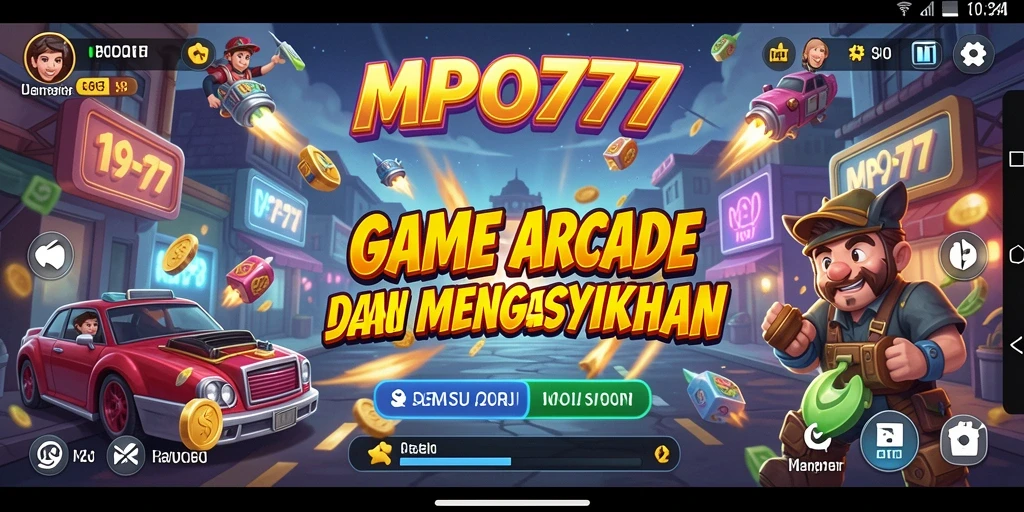 Tangkapan layar MPO777 menampilkan aksi gameplay Arcade yang cepat dan penuh warna.