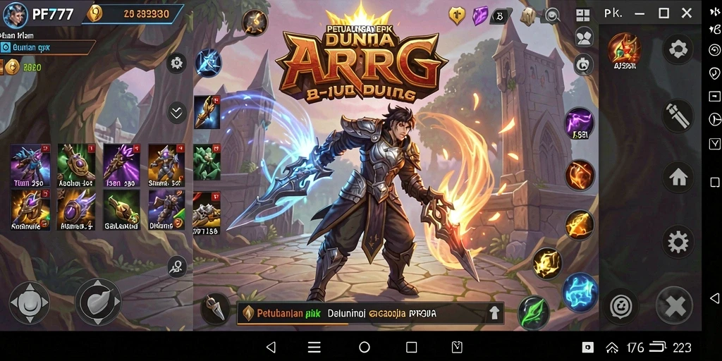 Tangkapan layar gameplay PF777 yang menampilkan pertarungan seru dan eksplorasi dunia.