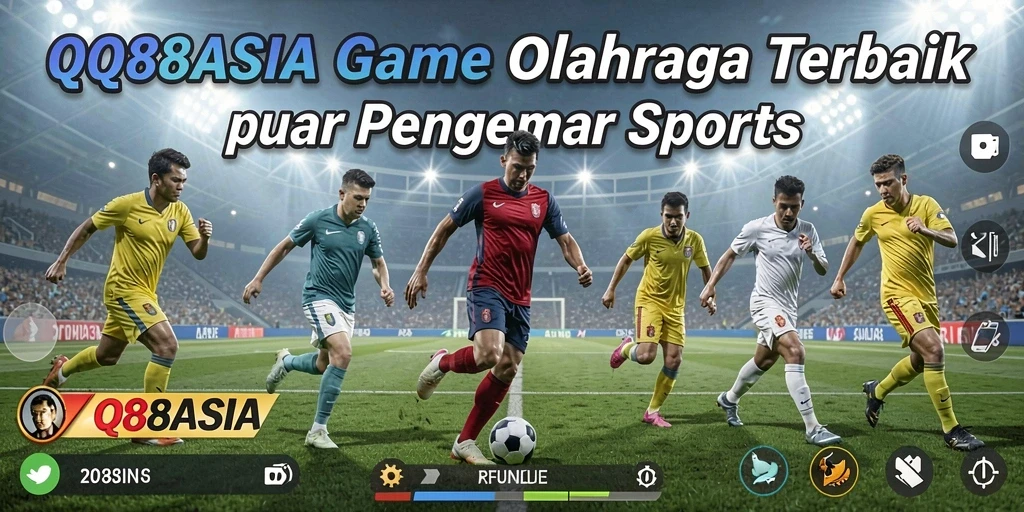 Tangkapan layar utama gameplay QQ88ASIA menampilkan aksi dan strategi olahraga.