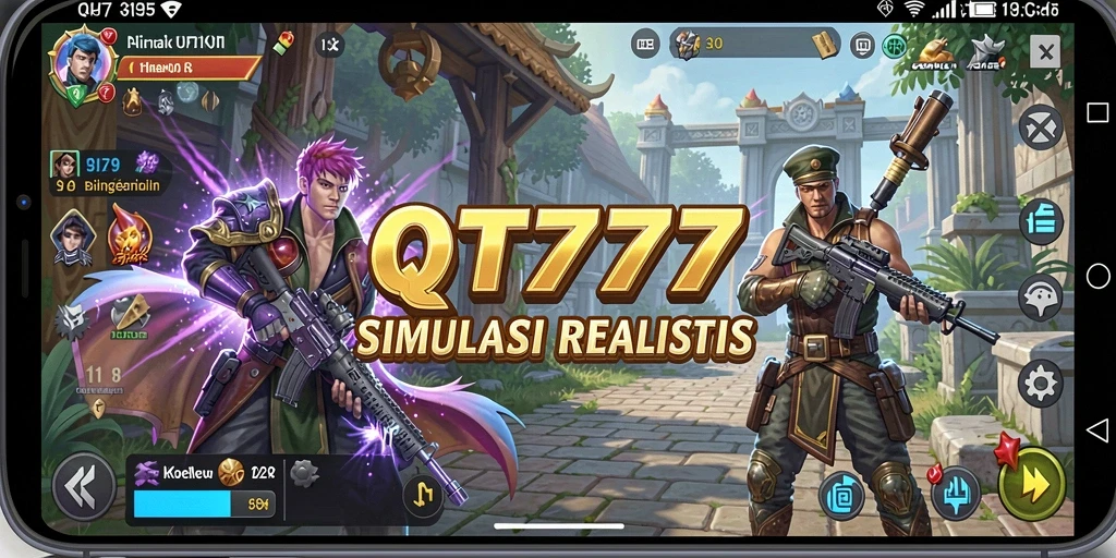 Tampilan gameplay QT777 dengan grafis menakjubkan dan interaksi mendalam.