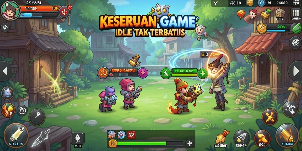 Tampilan screenshot RK88 yang menggambarkan gameplay Idle yang seru.