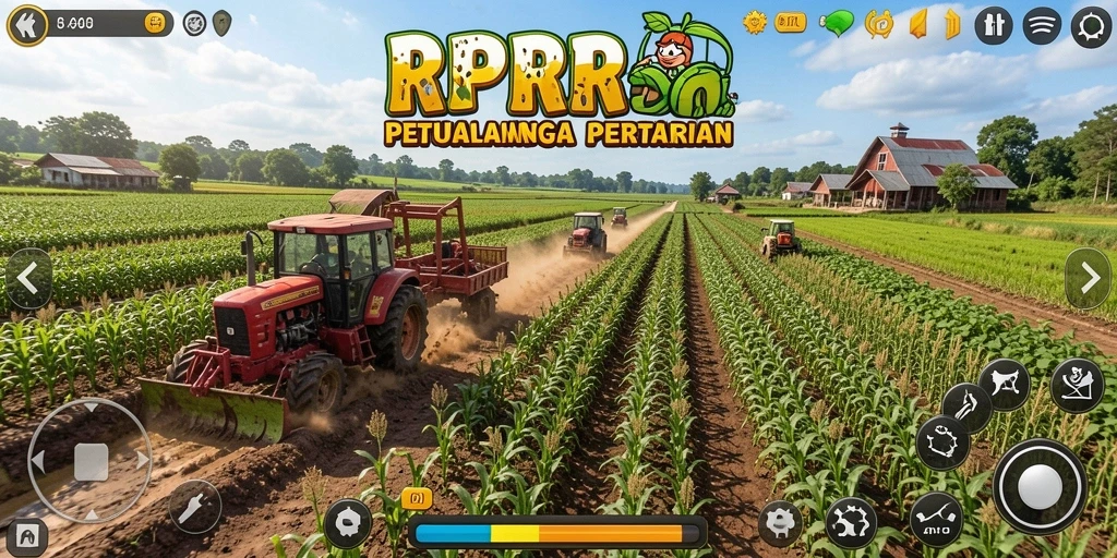 Tangkapan layar RPRR menunjukkan pengalaman gameplay pertanian yang menyenangkan.
