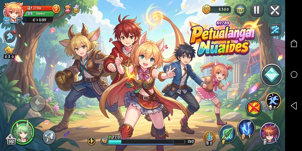 Tampilan menakjubkan dari gameplay Anime di RR789 dengan karakter favorit.