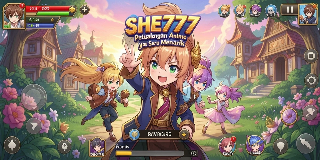Gameplay SHE777 dengan karakter Anime yang dinamis dan menawan.