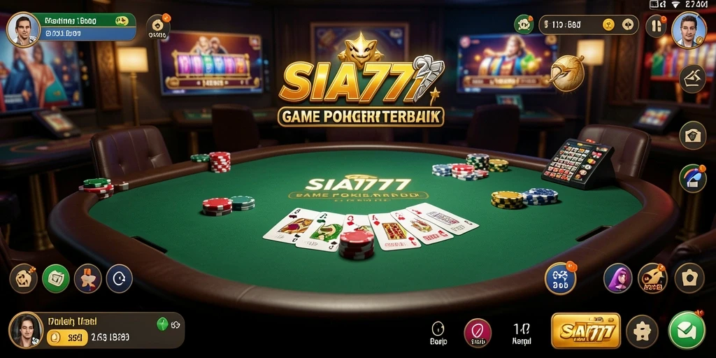 Tampilan menarik dari permainan Poker SIA777 yang menghibur.
