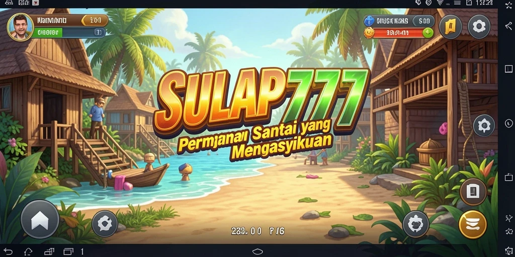 Tampilan gameplay SULAP777 yang ceria dan mengasyikkan.