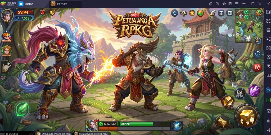 Tampilan gameplay seru dalam petualangan RPG SVIP4.