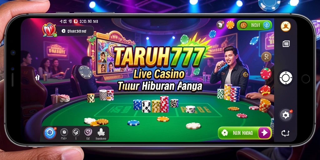 Tampilan gameplay TARUH777 yang seru dan interaktif dalam Live Casino.