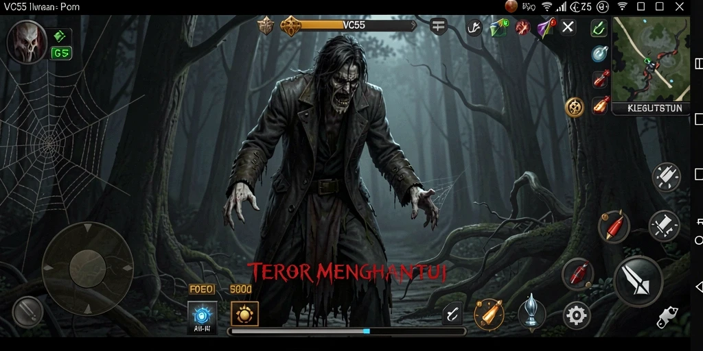Gameplay VC55 yang mencekam dan penuh ketegangan.