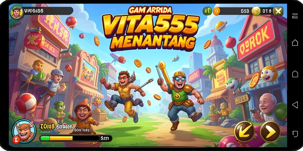 Tampilan gameplay VITA555 yang seru dan penuh aksi.