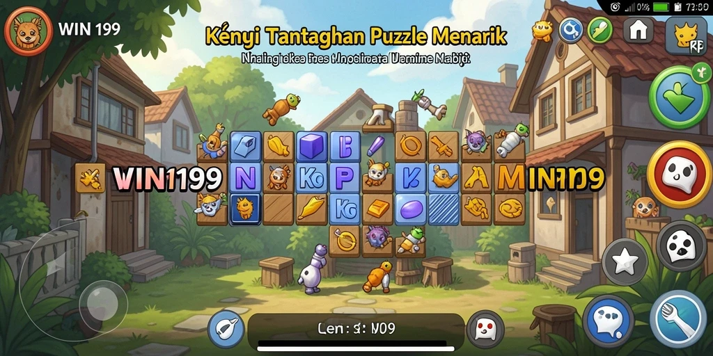 Skrinsut gameplay WIN199 menampilkan berbagai level puzzle yang menarik.